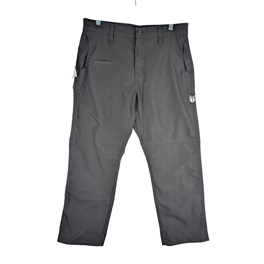 Marwin Sports Cargo Pants Mens 33x28 (36x32 Tag) Black Ripstop Utility‎